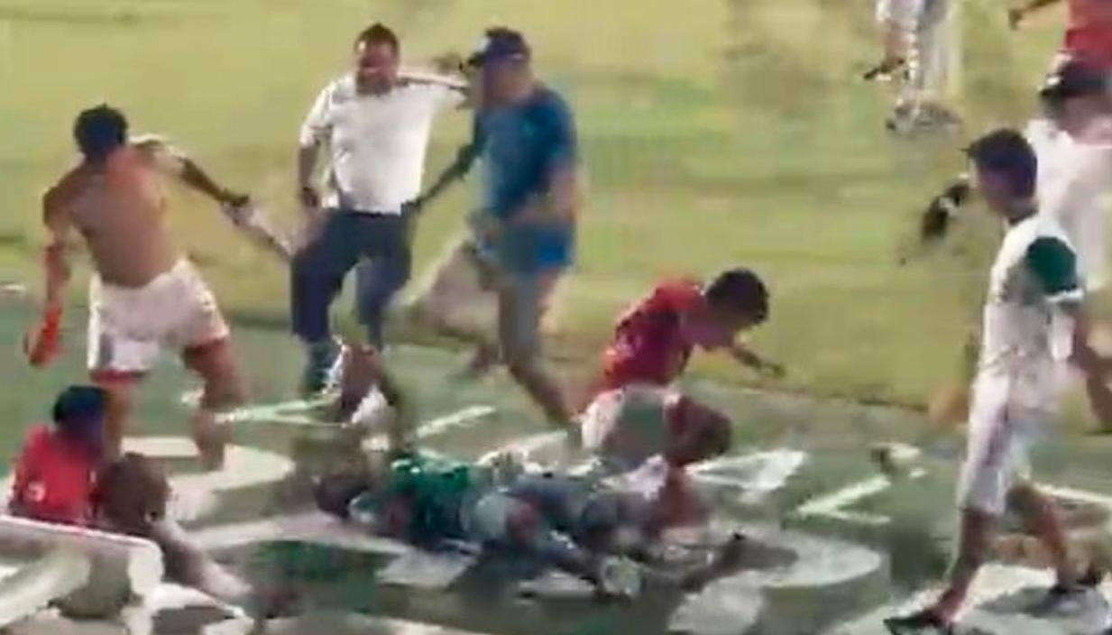 En gresca terminó final de fútbol aficionado en Barranquilla