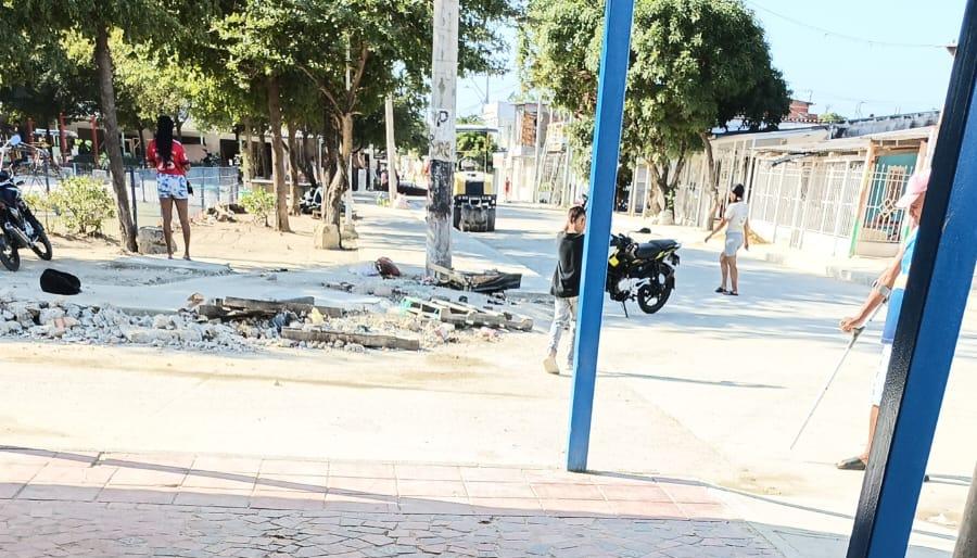 Escenario donde se registró el doble crimen en Las Malvinas. 