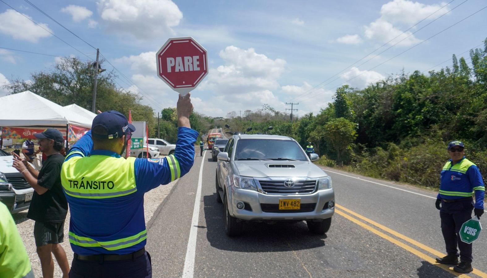 Operativos de control del Tránsito en Atlántico. 