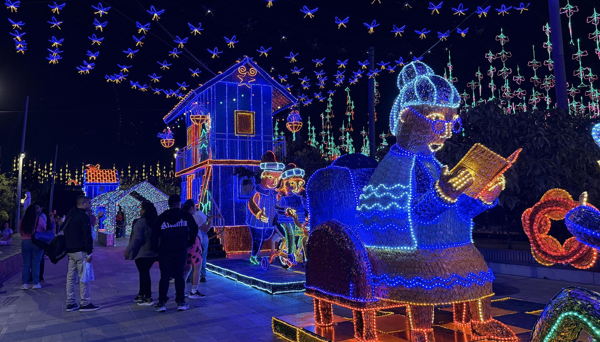 Alumbrado de Navidad en Medellín.
