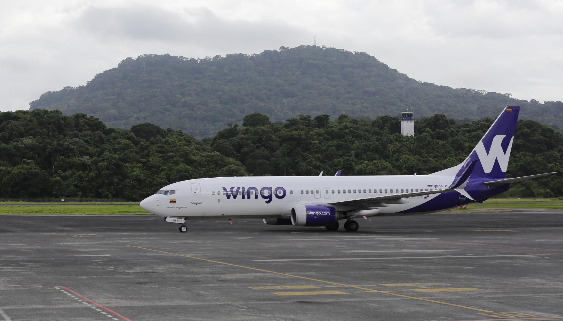 Avión de la aerolínea Wingo.