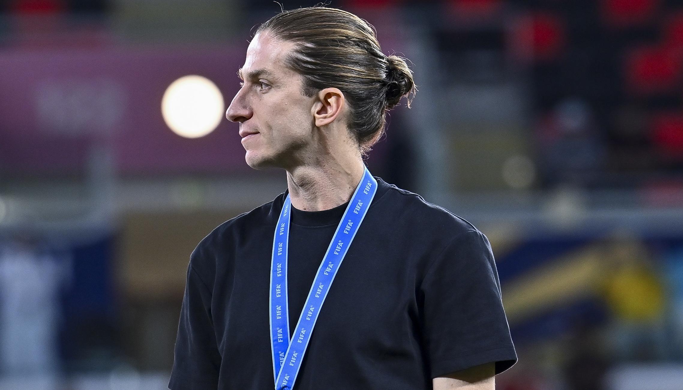 Filipe Luis, entrenador del Flamengo. 