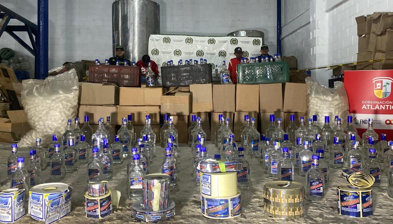 Fábrica clandestina de licor adulterado