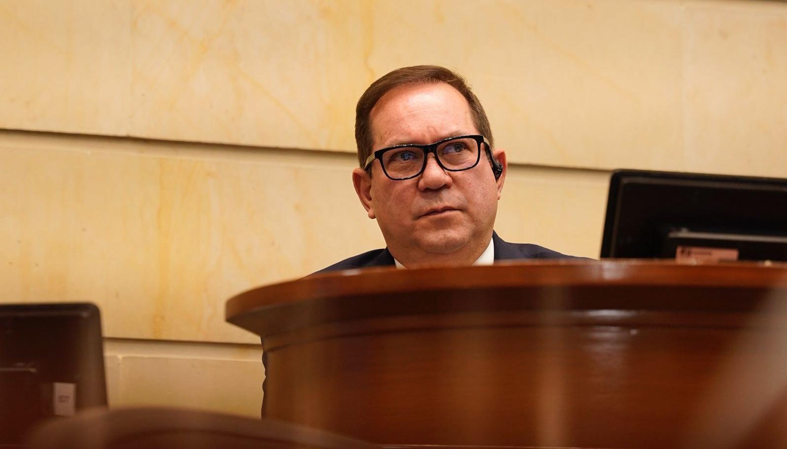 Lidio García, presidente del Senado de la República.