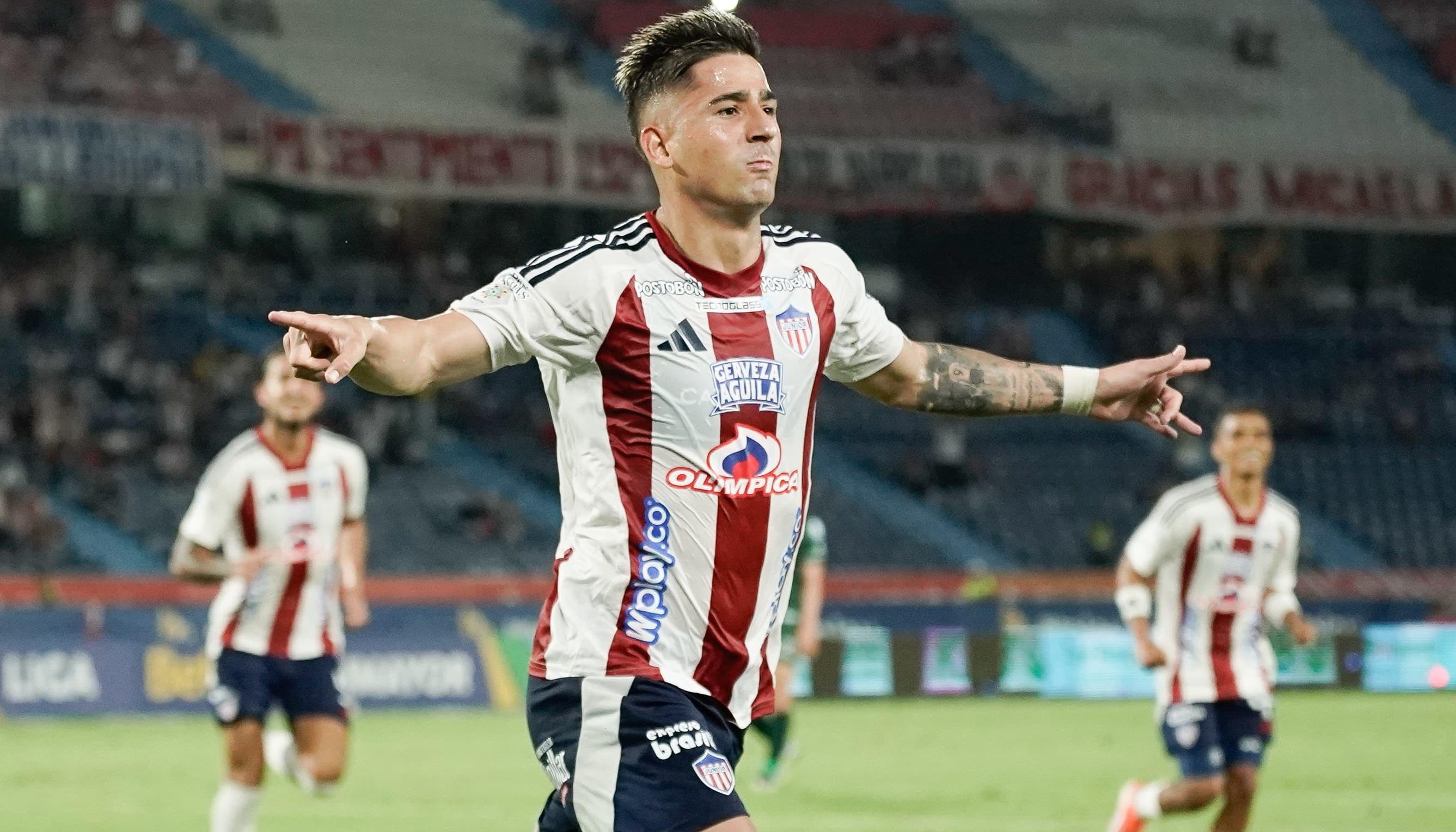 Guillermo Paiva marcó 12 goles con Junior en 2025. 