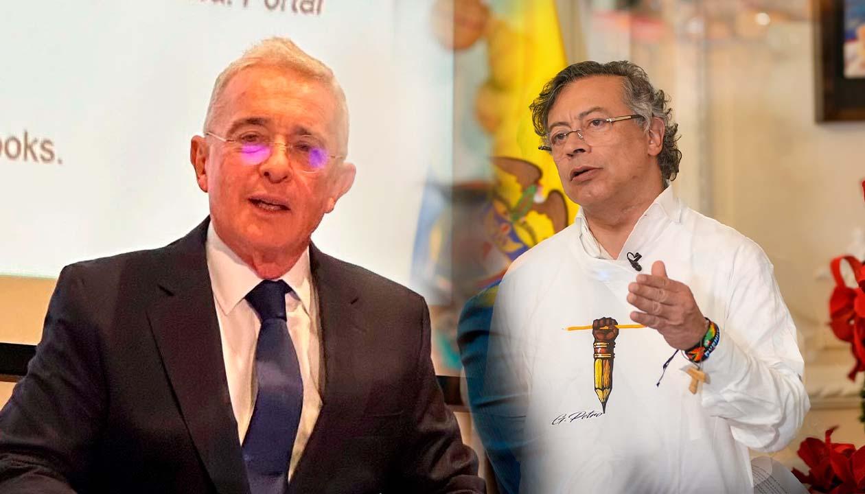 Álvaro Uribe Vélez y Gustavo Petro.
