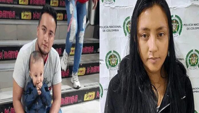 Samuel Guerrero, padre del menor y Yenni Higuera. 