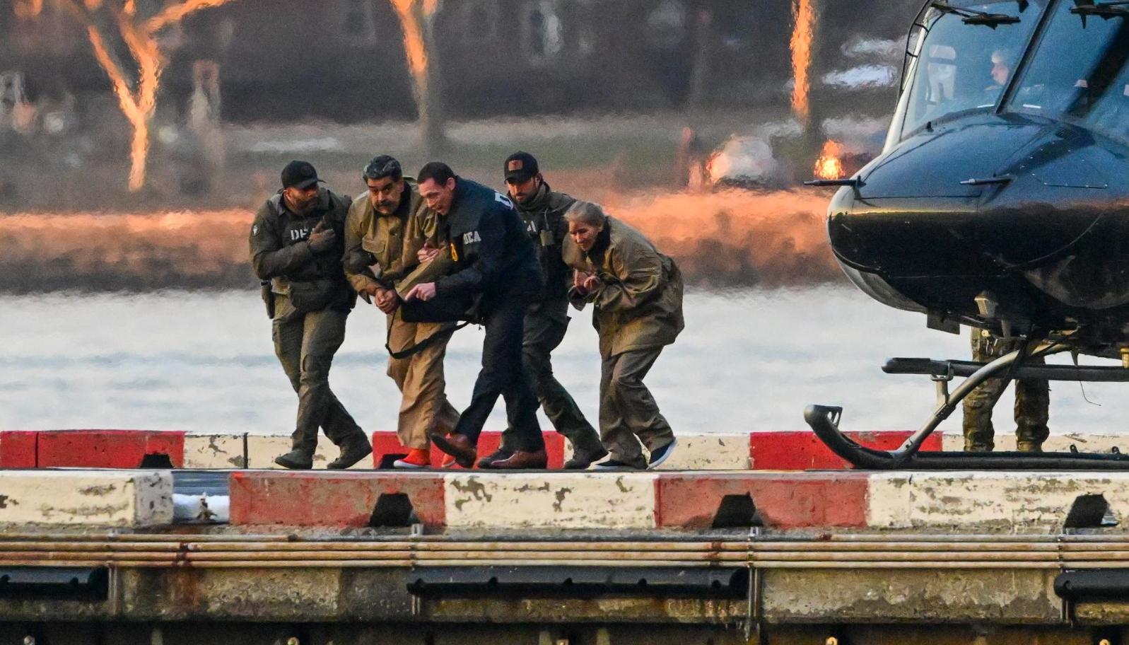 Traslado de Maduro a la Corte de Nueva York.