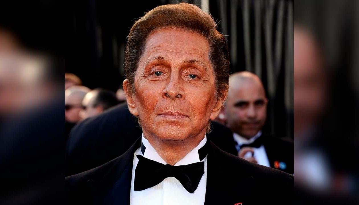 Diseñador italiano Valentino Garavani. 