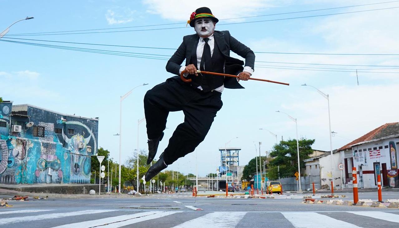 Charles Chaplin carnavalero.