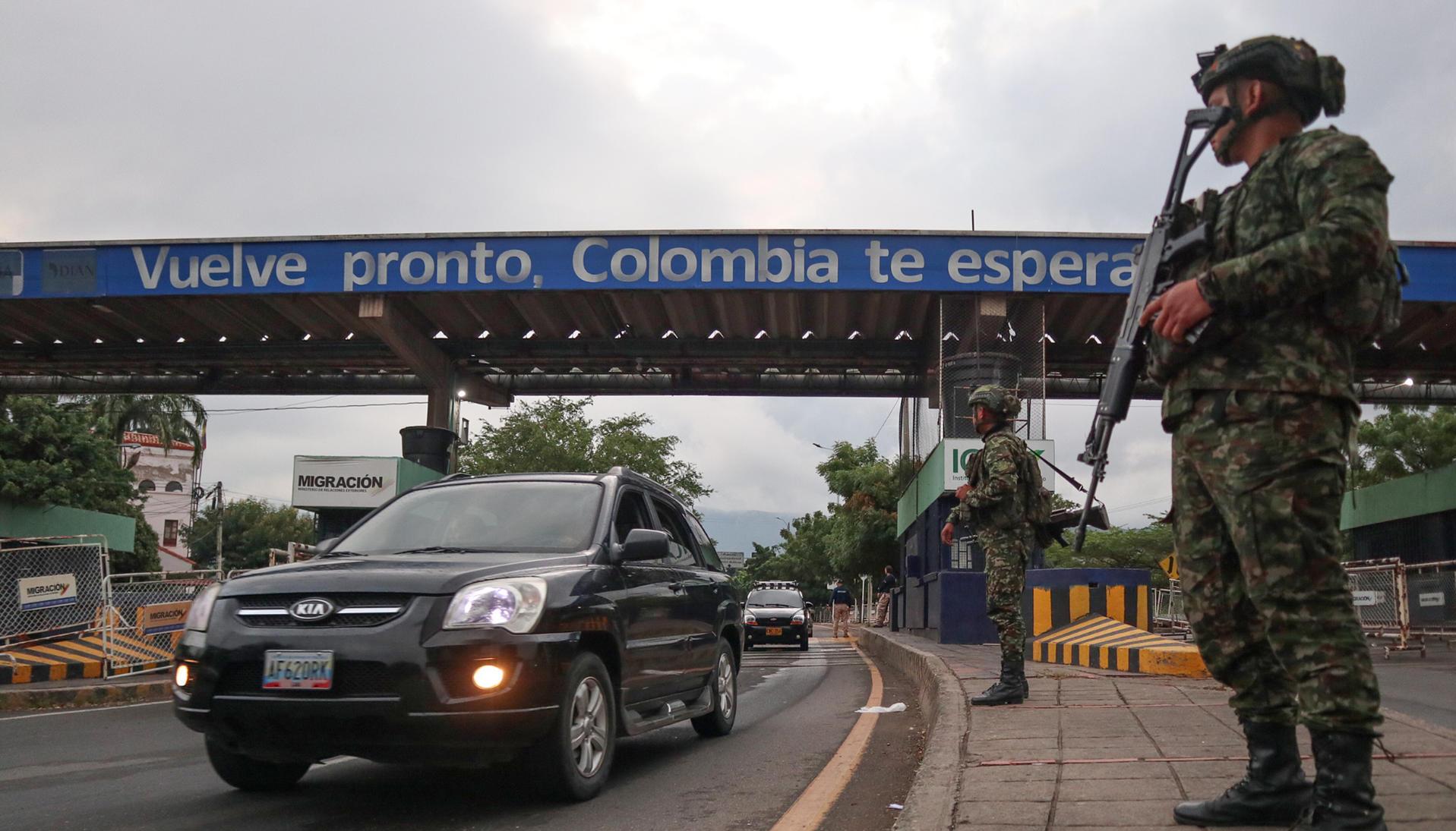 Frontera de Colombia con Venezuela este sábado.