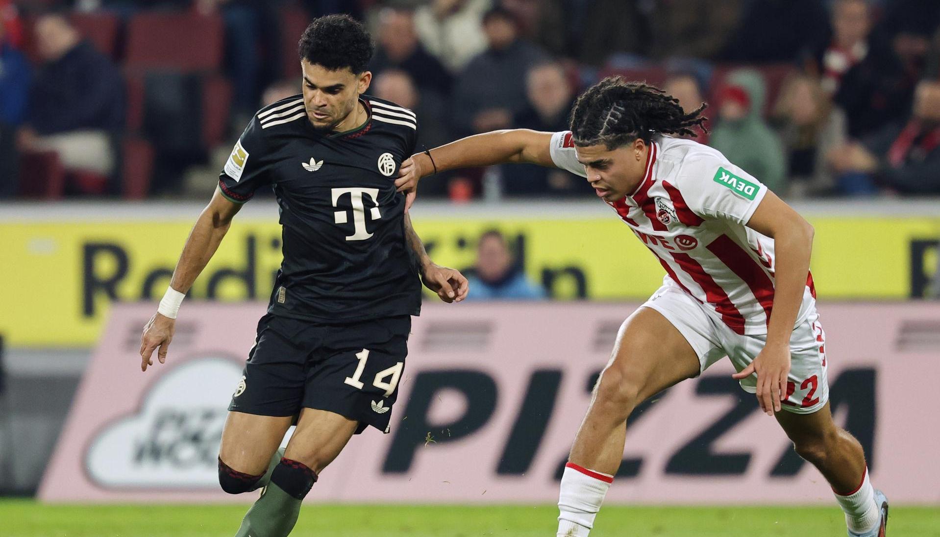 Luis Díaz durante el partido.