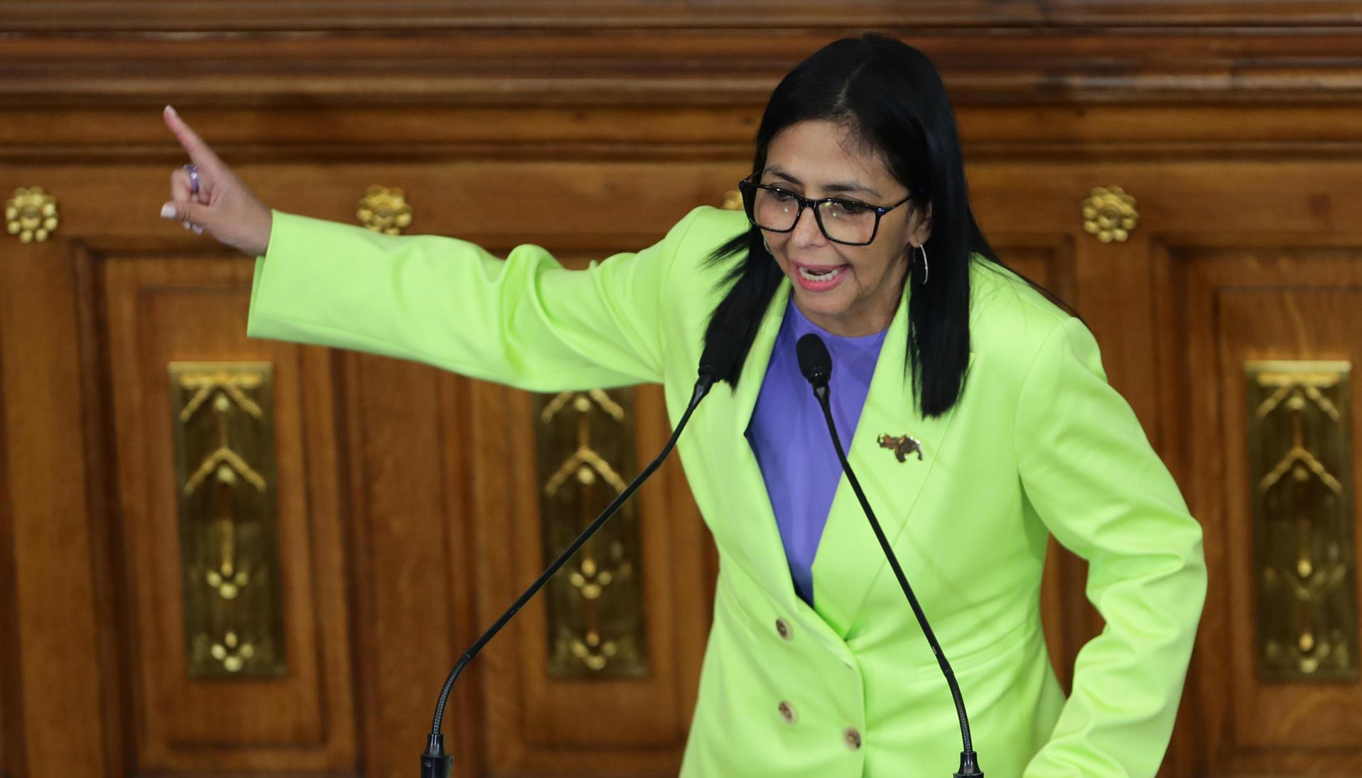La presidenta encargada de Venezuela, Delcy Rodríguez.
