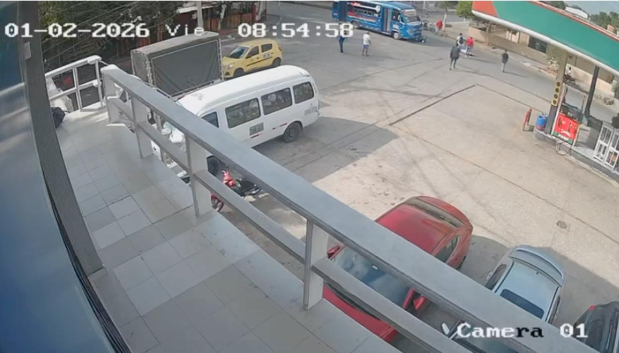 Así fue el accidente en el barrio Las Nieves. 