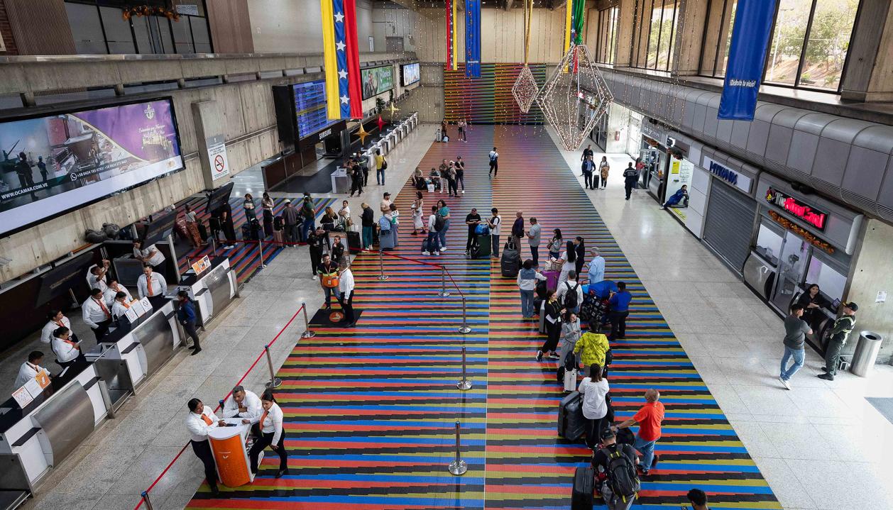 Aeropuerto Internacional Simón Bolívar esta semana, en Maiquetia (Venezuela).