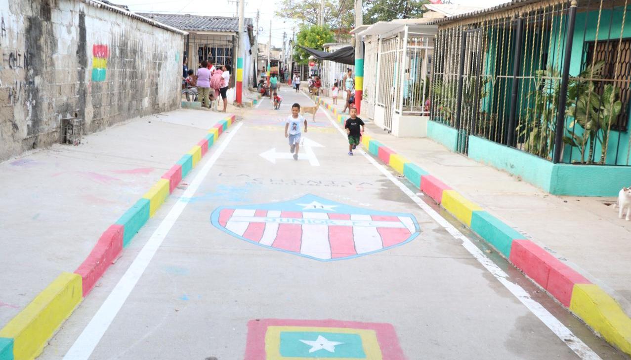 calles pavimentadas en La Chinita