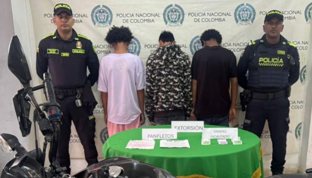 Adolescentes aprehendidos. 