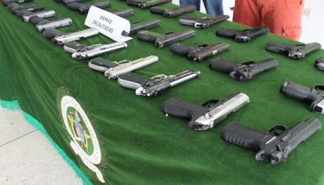 Armas incautadas