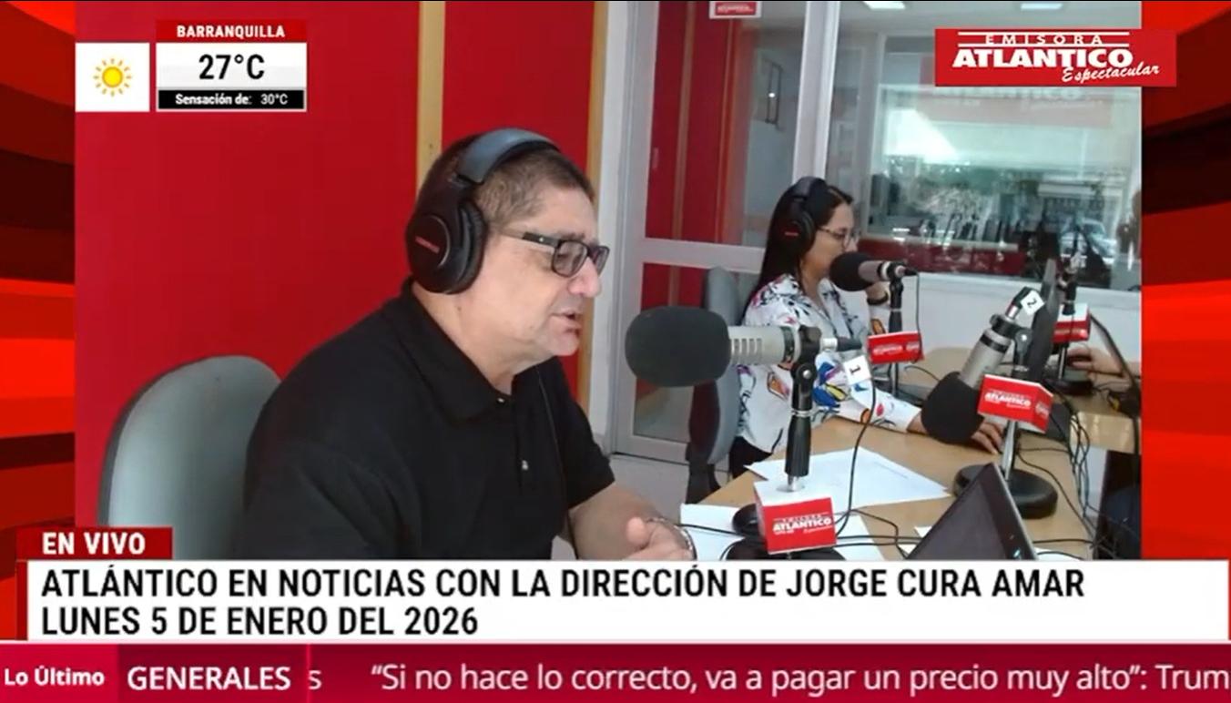 Transmisión de Atlántico en Noticias.