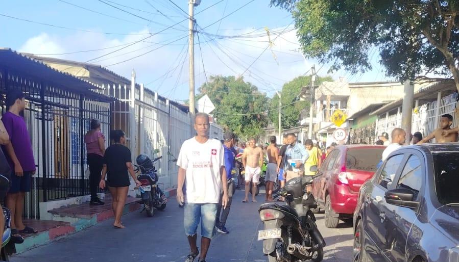 Lugar del ataque a bala en el barrio La Sierrita. 