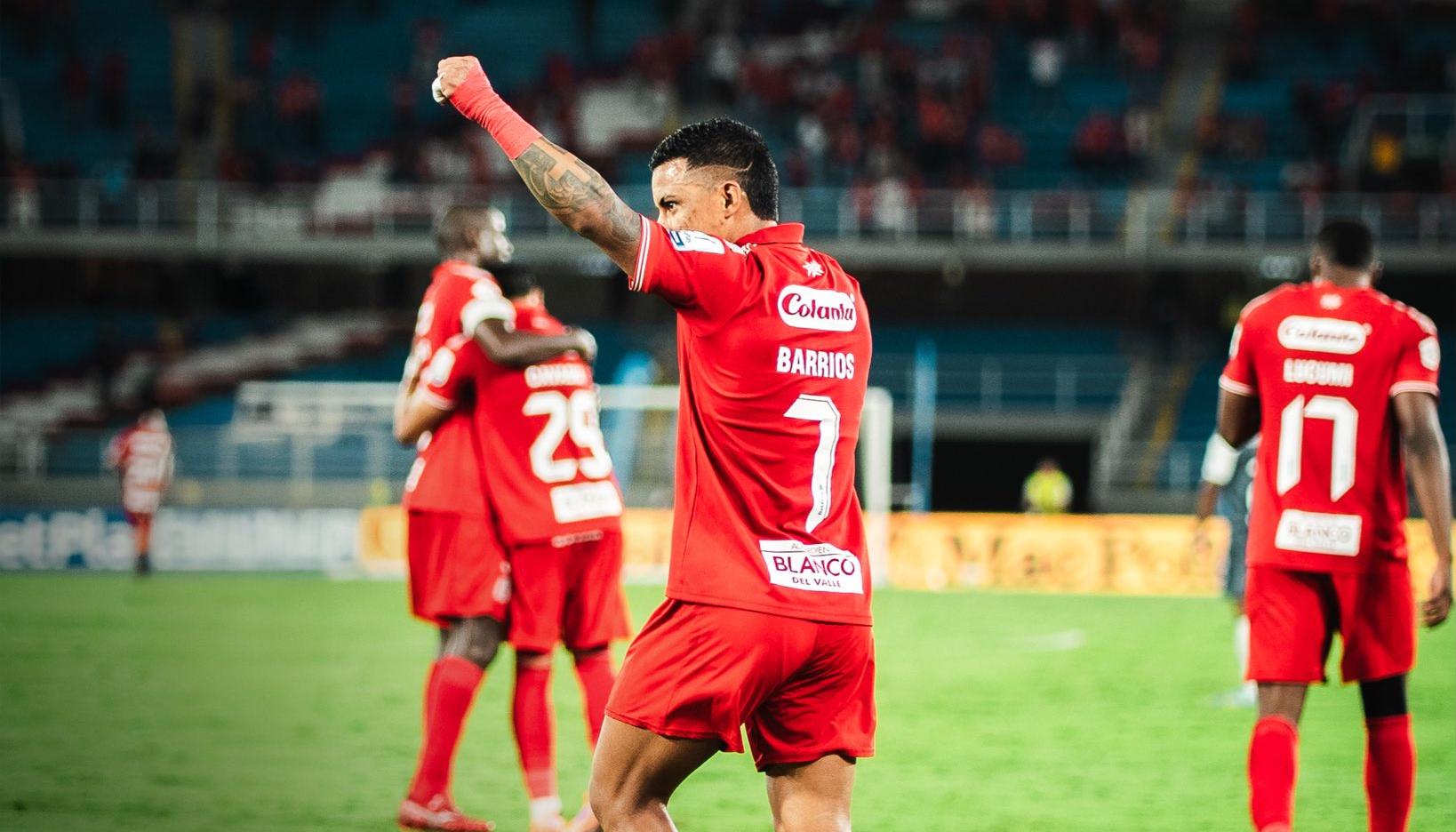 El atacante barranquillero Cristian Barrios.