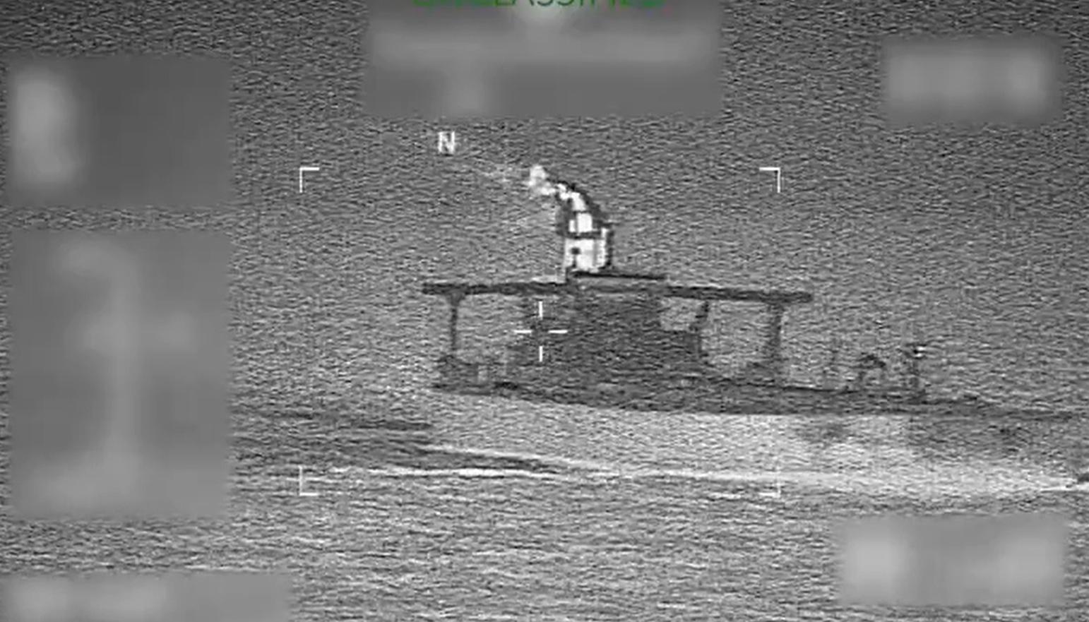 El buque interceptado.