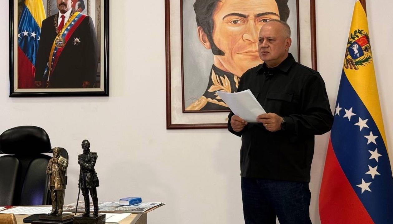 El ministro de Interior y número dos del chavismo, Diosdado Cabello.