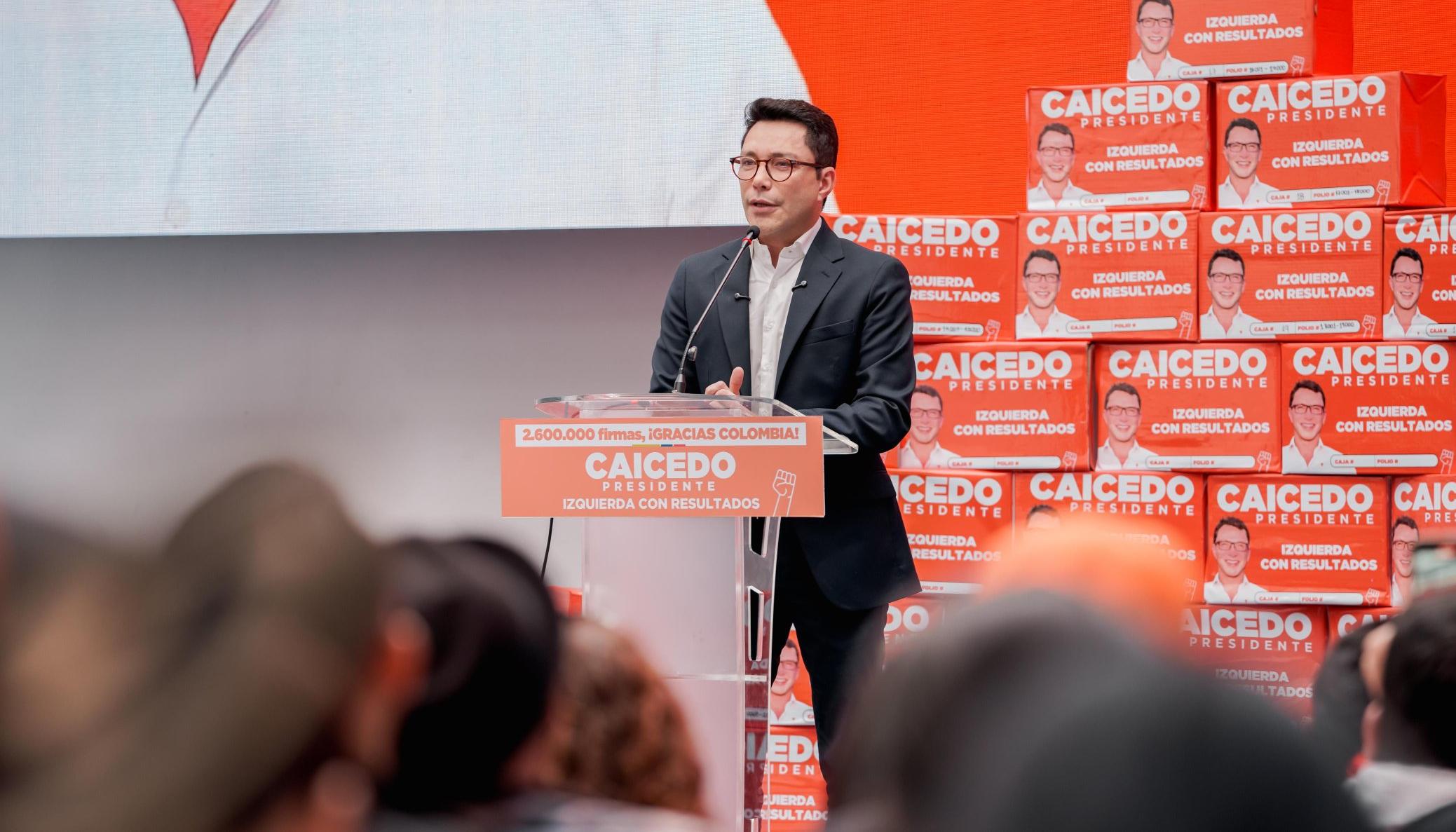 El precandidato presidencial Carlos Caicedo.