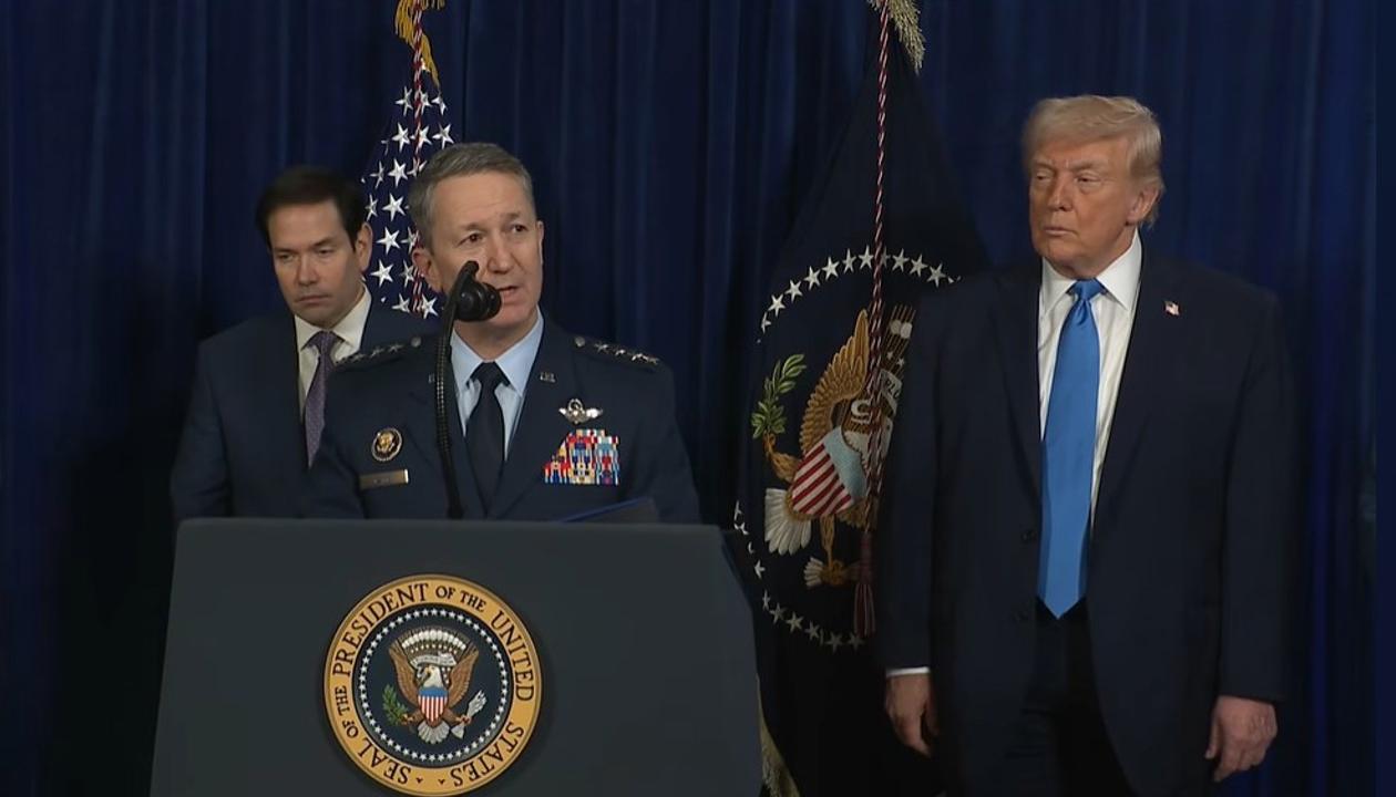 El presidente del Estado Mayor Conjunto estadounidense, Dan Caine.