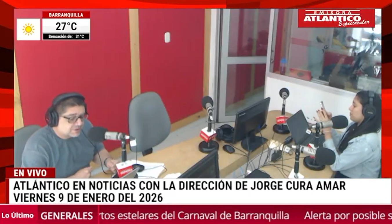 Transmisión de Atlántico en Noticias.