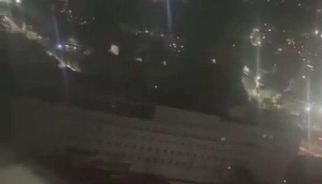 Captura de video de los alrededores del Palacio de Miraflores