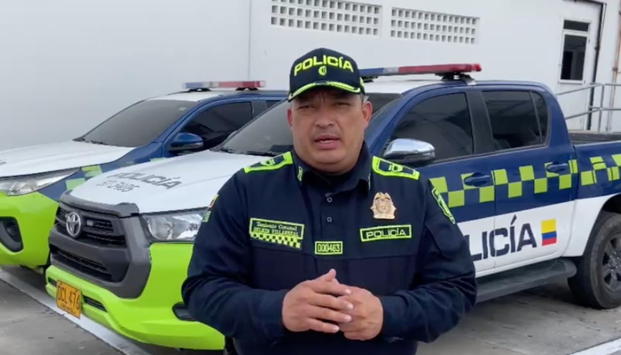 Teniente coronel Belkyn Villarreal, comandante Operativo de la Policía Metropolitana de Barranquilla.