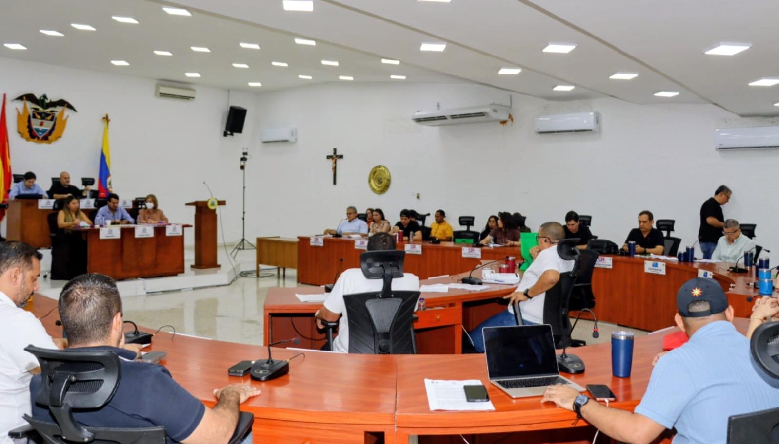 Sesión del Concejo de Barranquilla de este martes.
