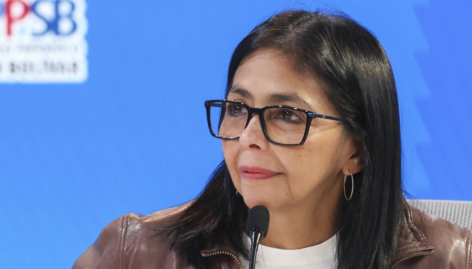 La presidenta encargada de Venezuela, Delcy Rodríguez