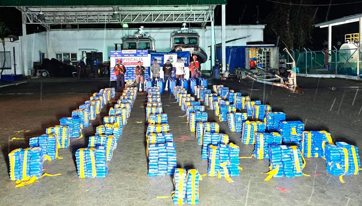 Drogas incautadas en frontera colombo-ecuatoriana.