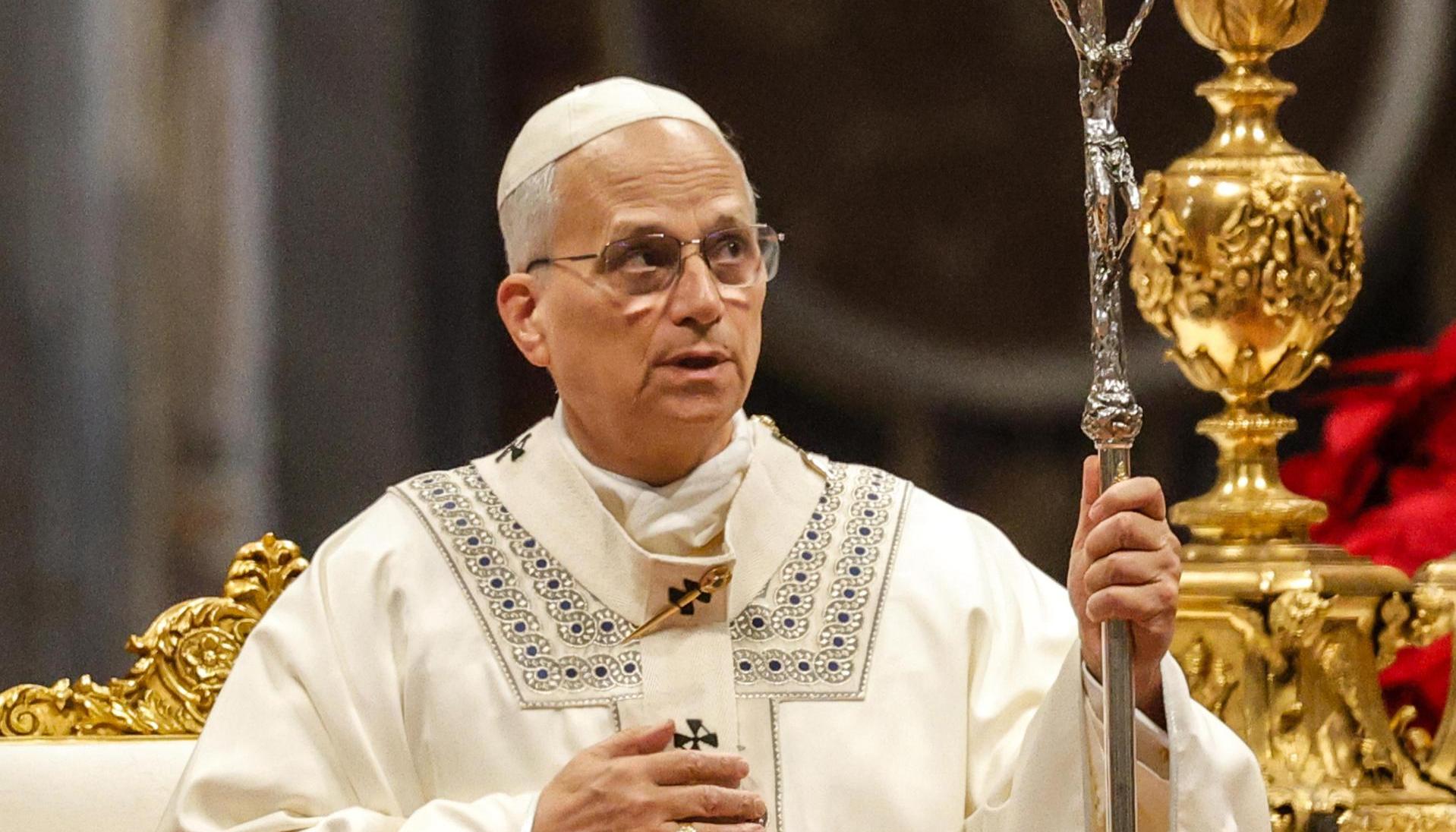 El Papa León XIV preside la misa de Año Nuevo en la basílica de San Pedro.