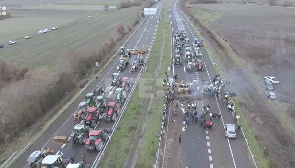 Protestas de agricultores.