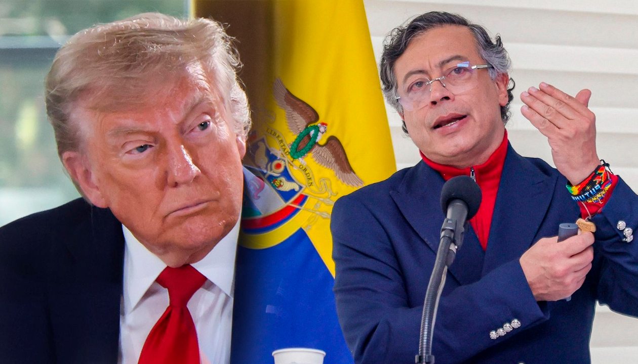 Donald Trump y Gustavo Petro 