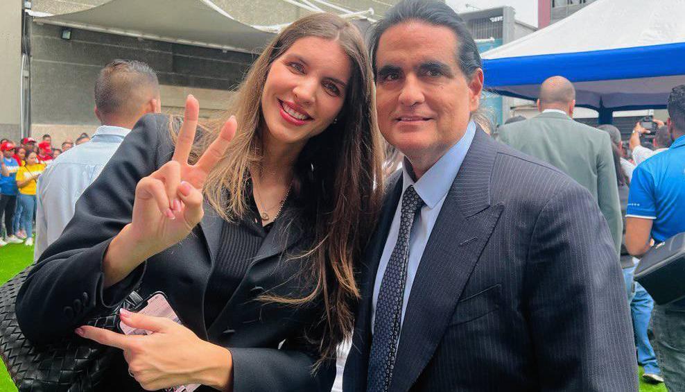 Camila Fabri y Alex Saab.