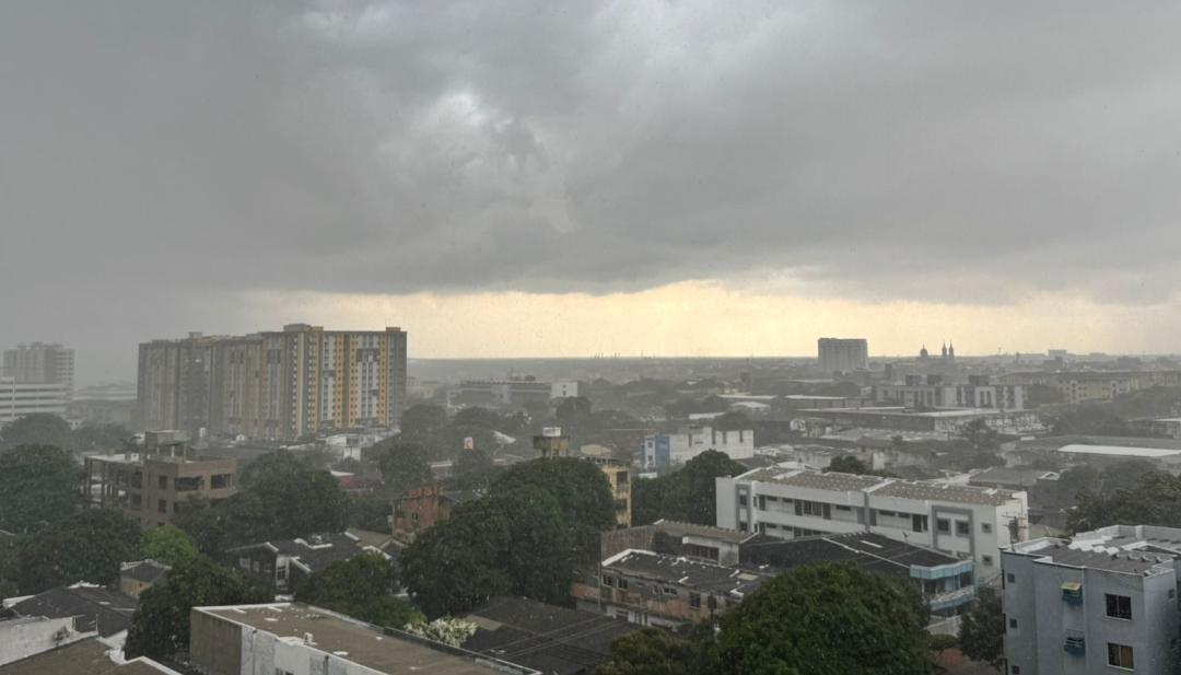 Fuerte aguacero en Barranquilla