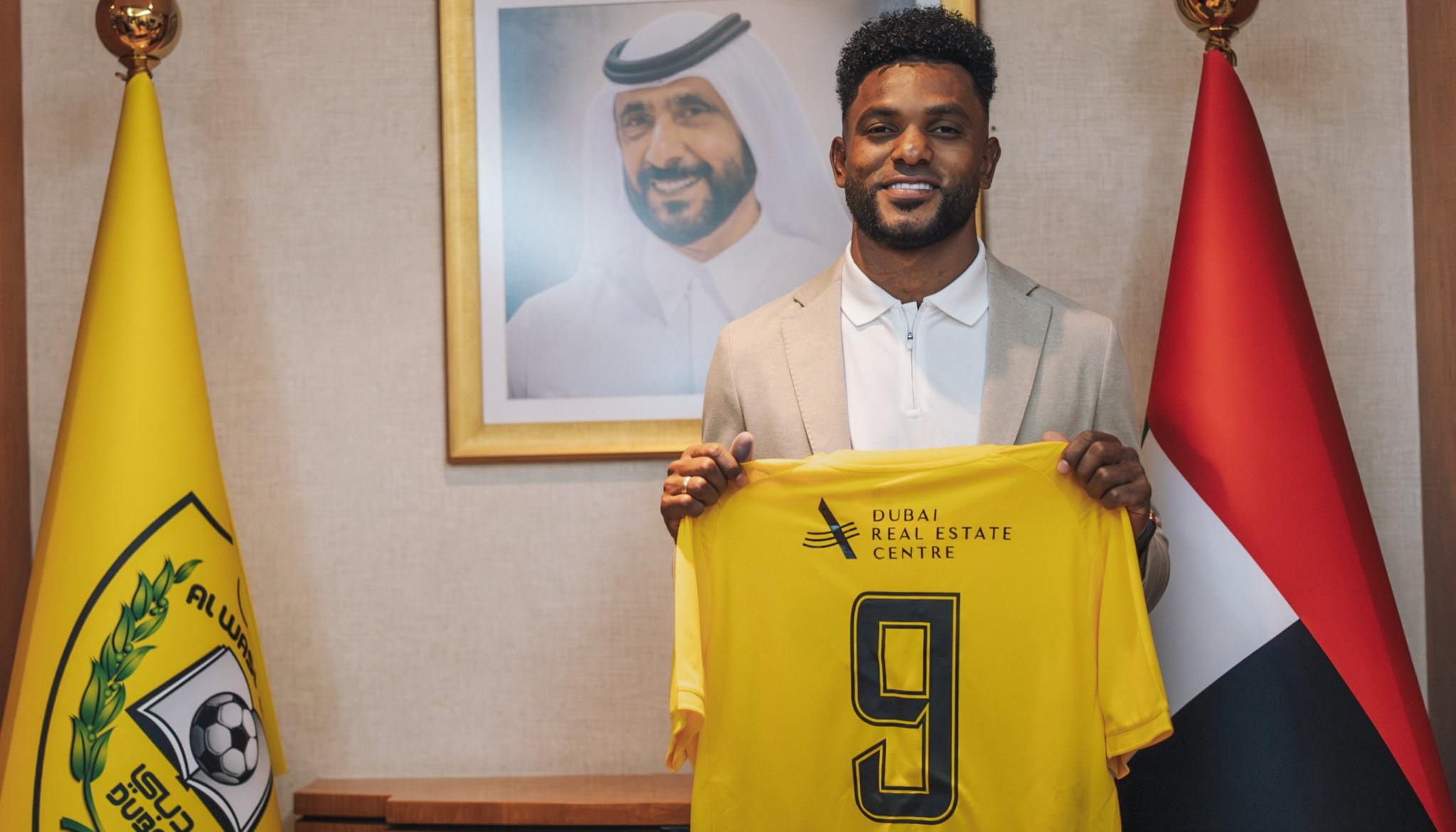 Miguel Borja, nuevo delantero de Al Wasl. 