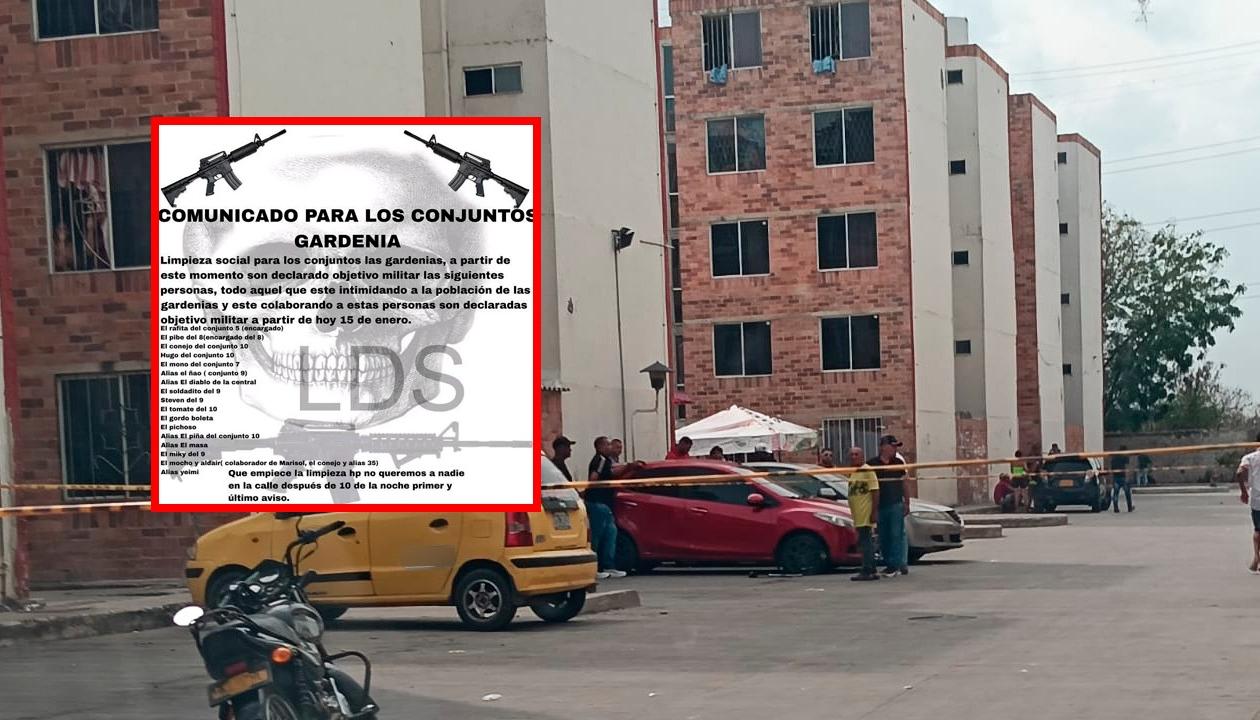 Panfleto que circula en redes sociales. 