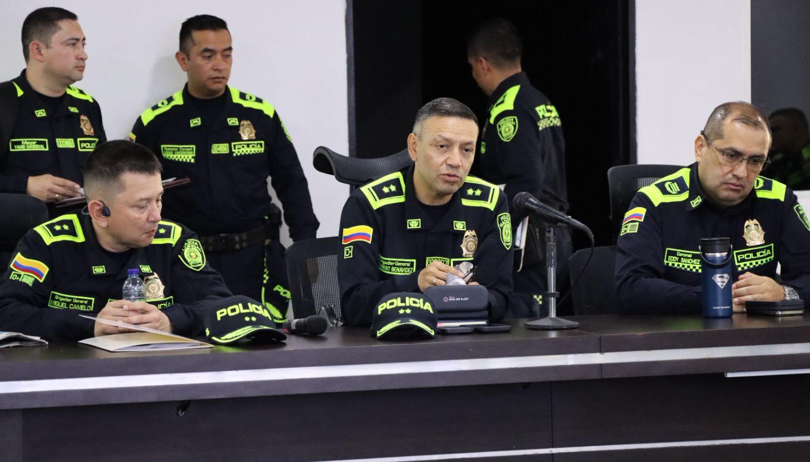 El General Herbert Benavides, Jefe Nacional de Administración de Recursos de la Policía Nacional. 