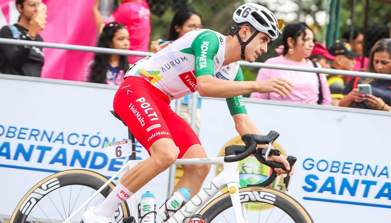 El ciclista colombiano Germán Darío Gómez.