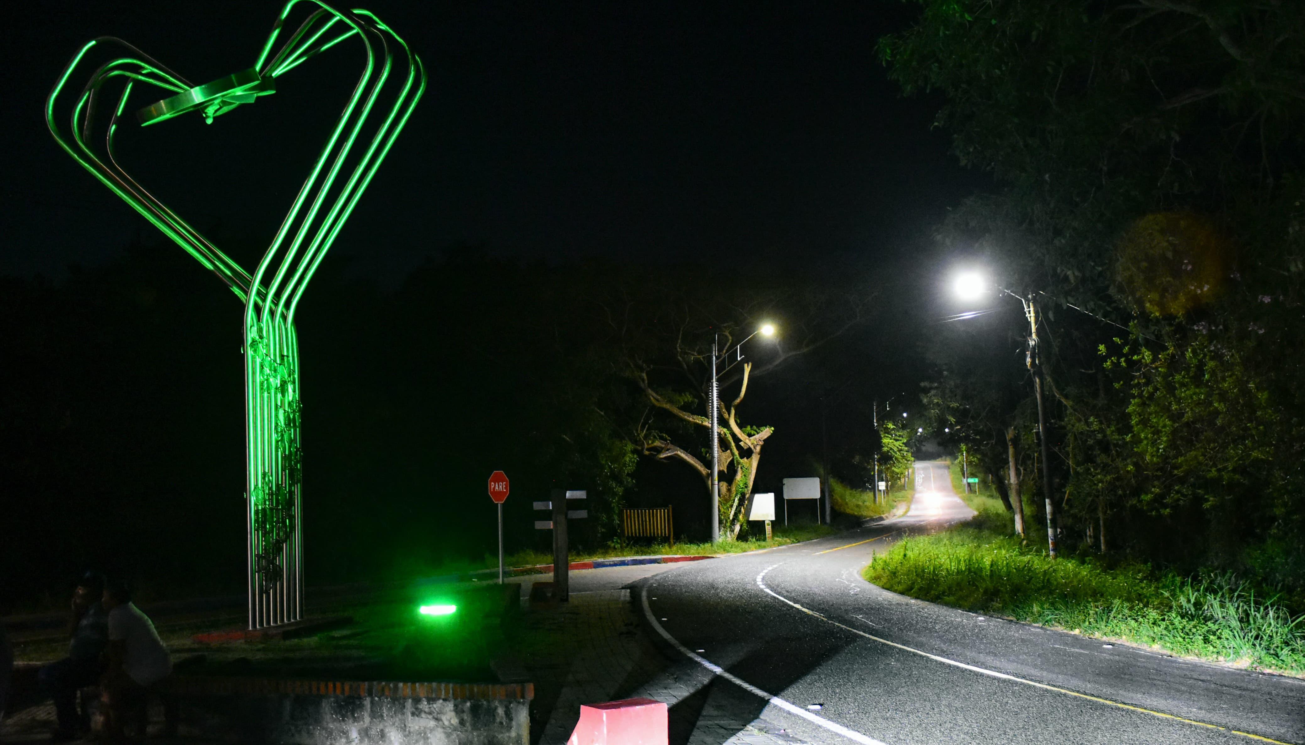 Iluminación en el corredor rural Baranoa - Usiacurí.