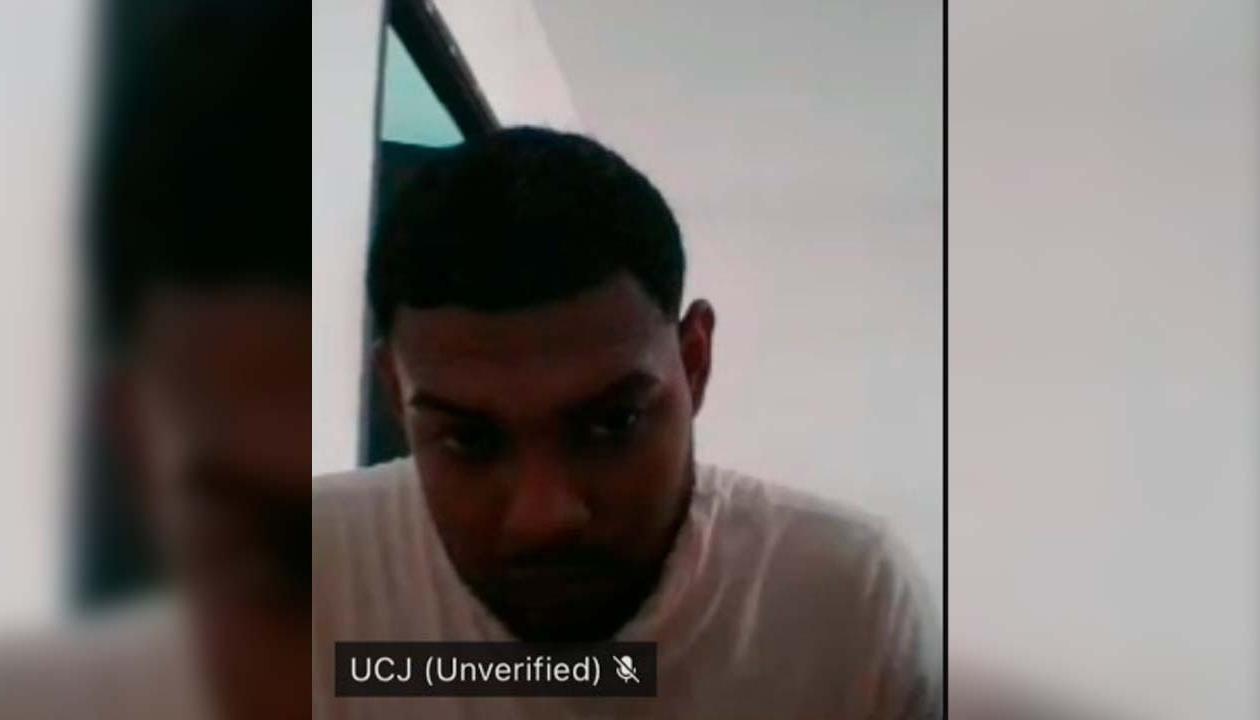 Jorman Javier Rodríguez Huyke durante la audiencia de este jueves. 