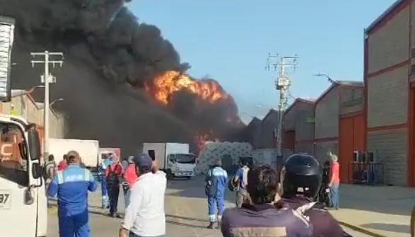 Imagen del incendio.