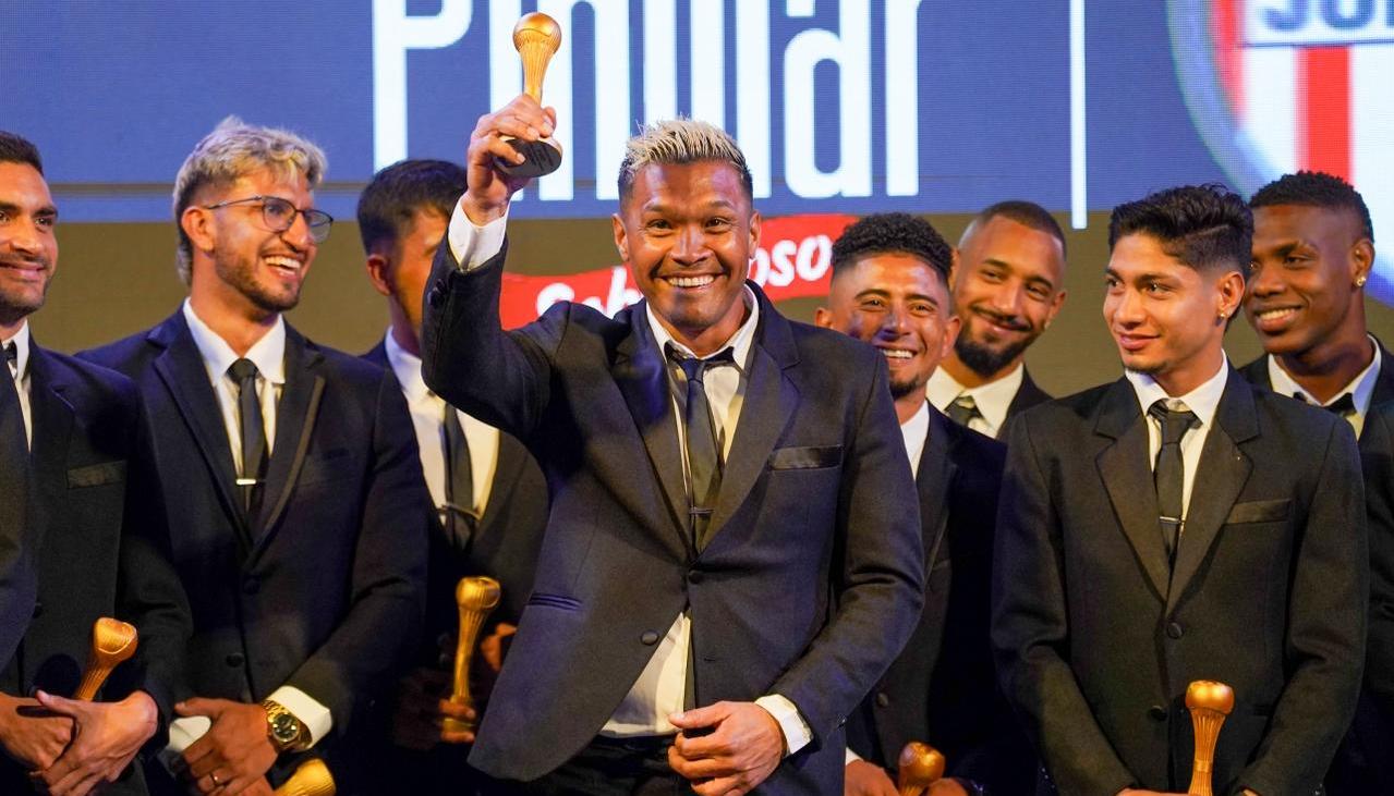 Teófilo Gutiérrez en el homenaje a los campeones de la undécima estrella.