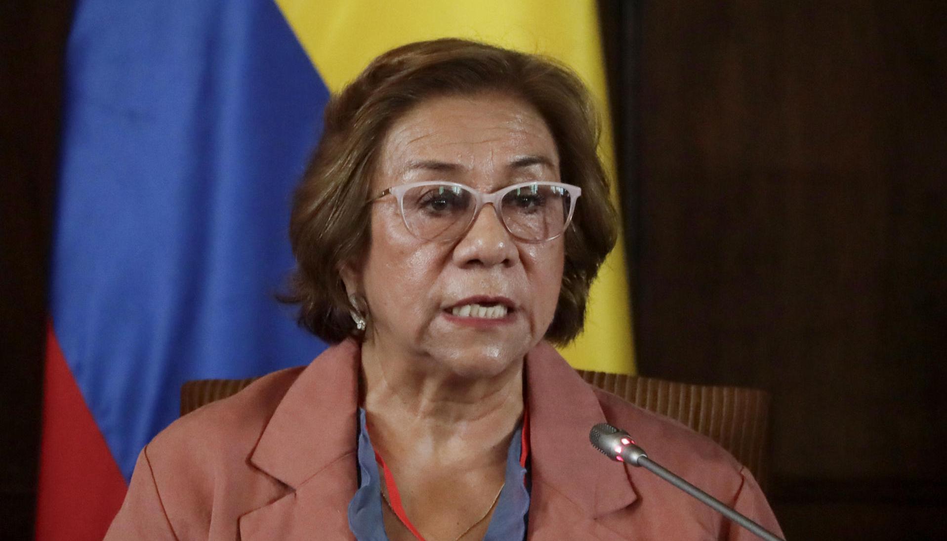 La canciller Rosa Villavicencio.
