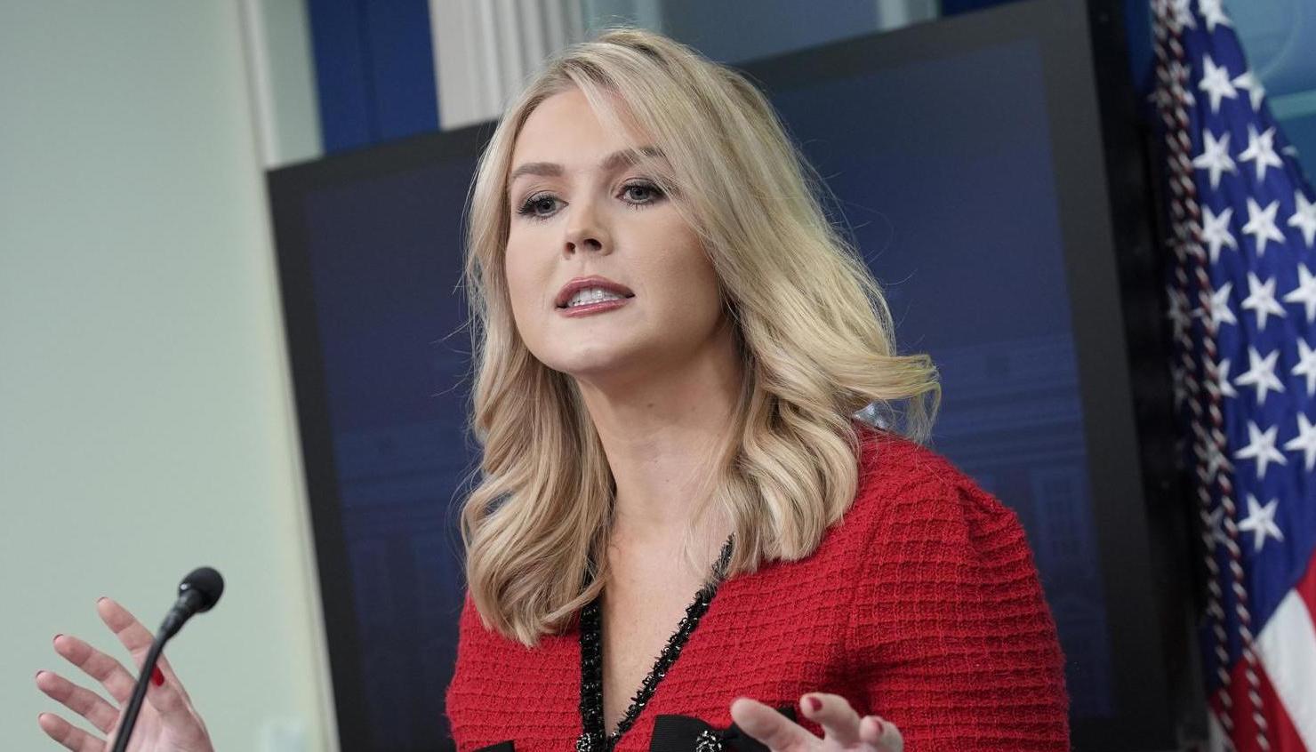 La secretaria de prensa de la Casa Blanca, Karoline Leavitt.